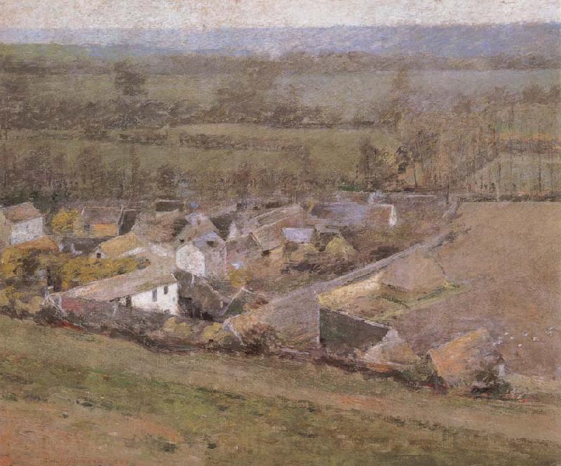 Theodore Robinson Bird-s-Eye  View Giverny France France oil painting art